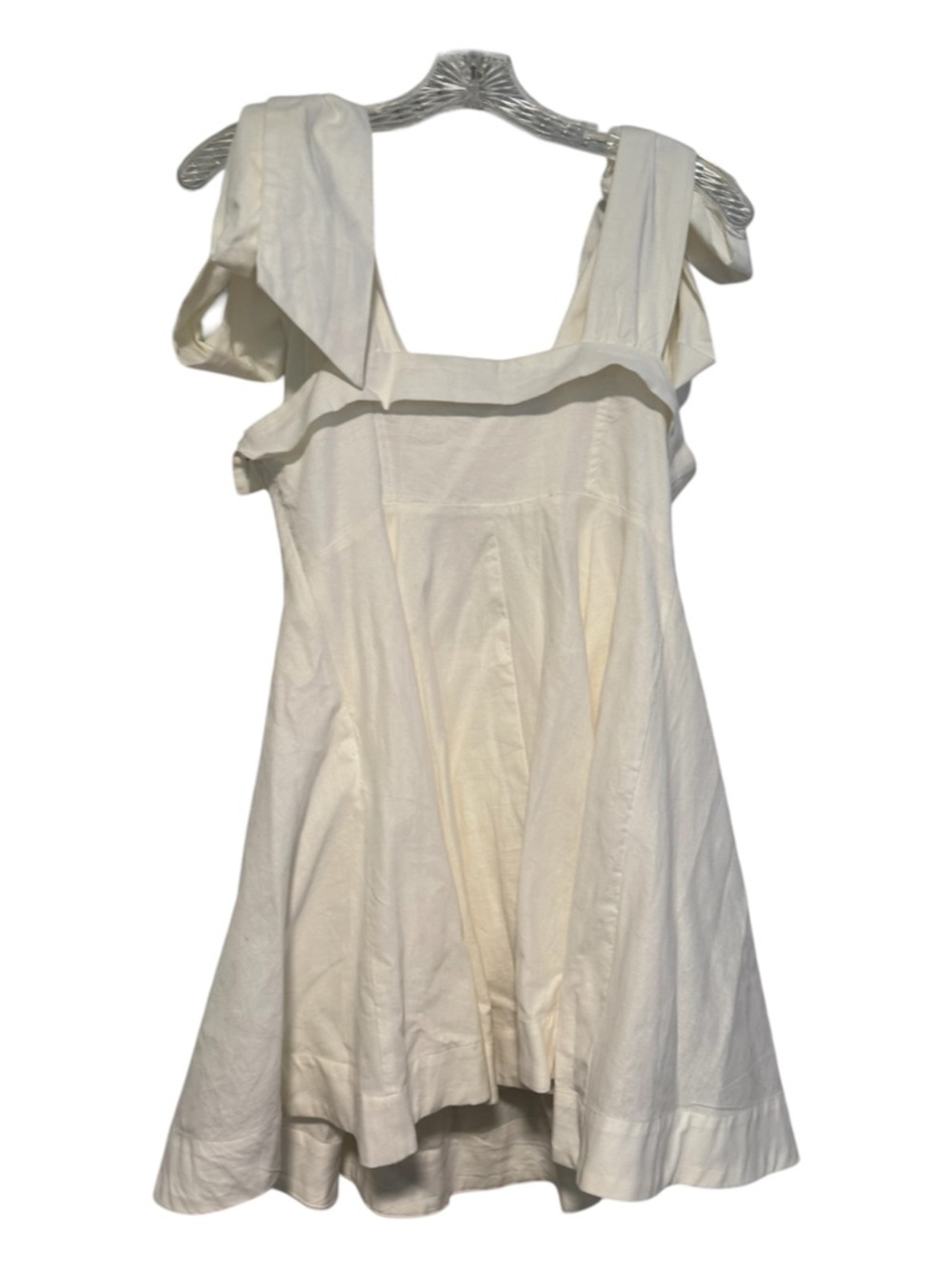 VICI White Bow Shoulder Mini Dress Bridal Shower Engagement Summer M - Picture 3 of 4